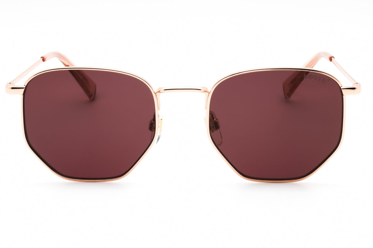 Gafas color rosado y dorado