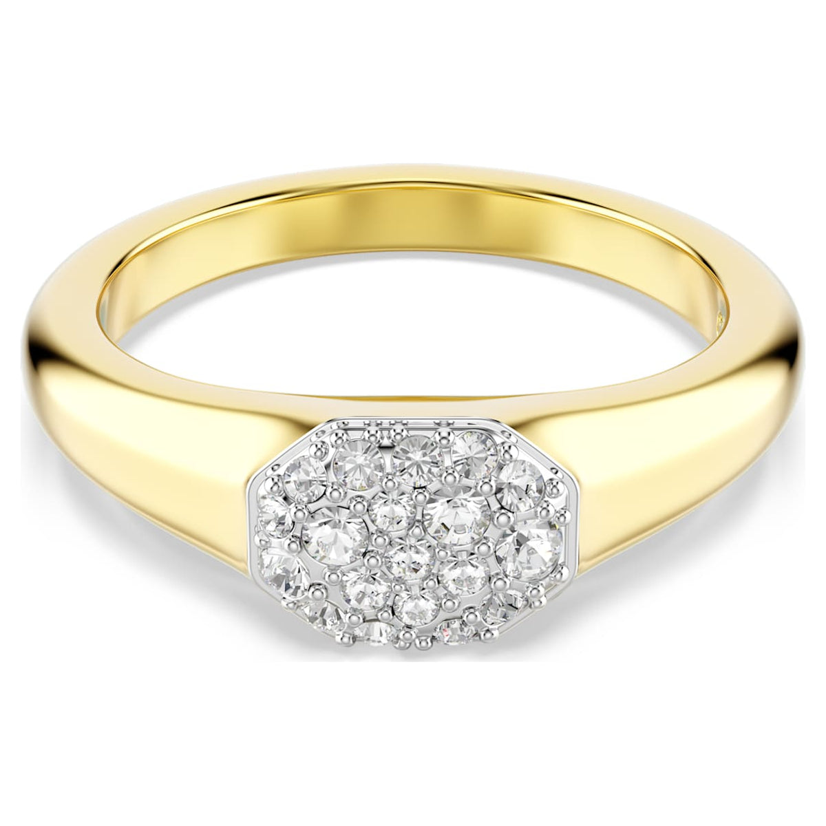 Anillo color blanco y dorado