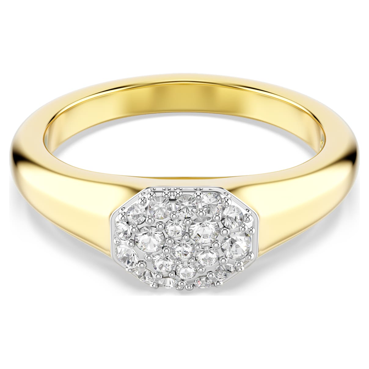 Anillo color blanco y dorado
