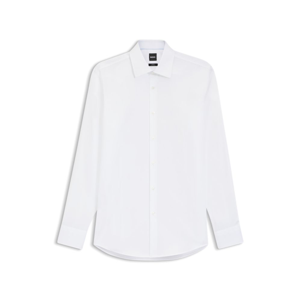 Camisa de algodón de corte ajustado