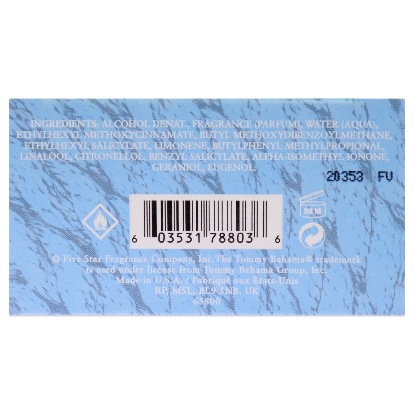 Perfume de hombre agua de colonia 4,2 oz