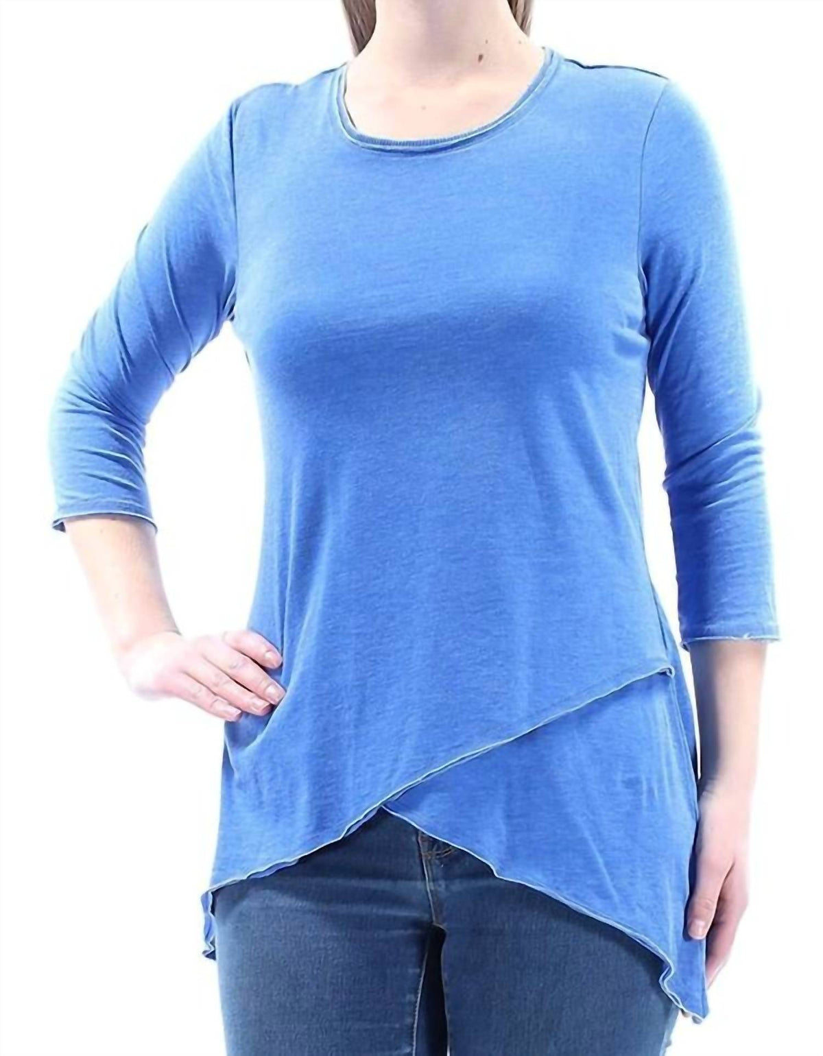 Top color azul