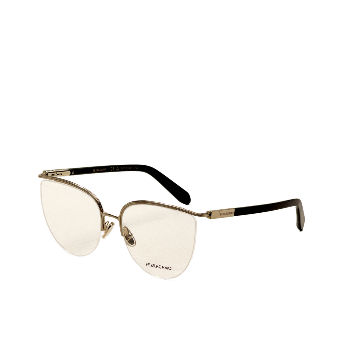 Montura para gafas de mujer 56 mm color dorado