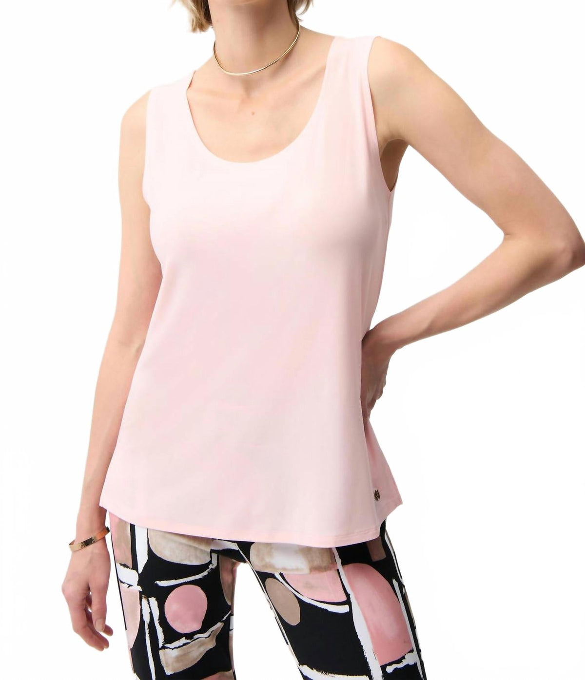 Camiseta sin mangas color rosado