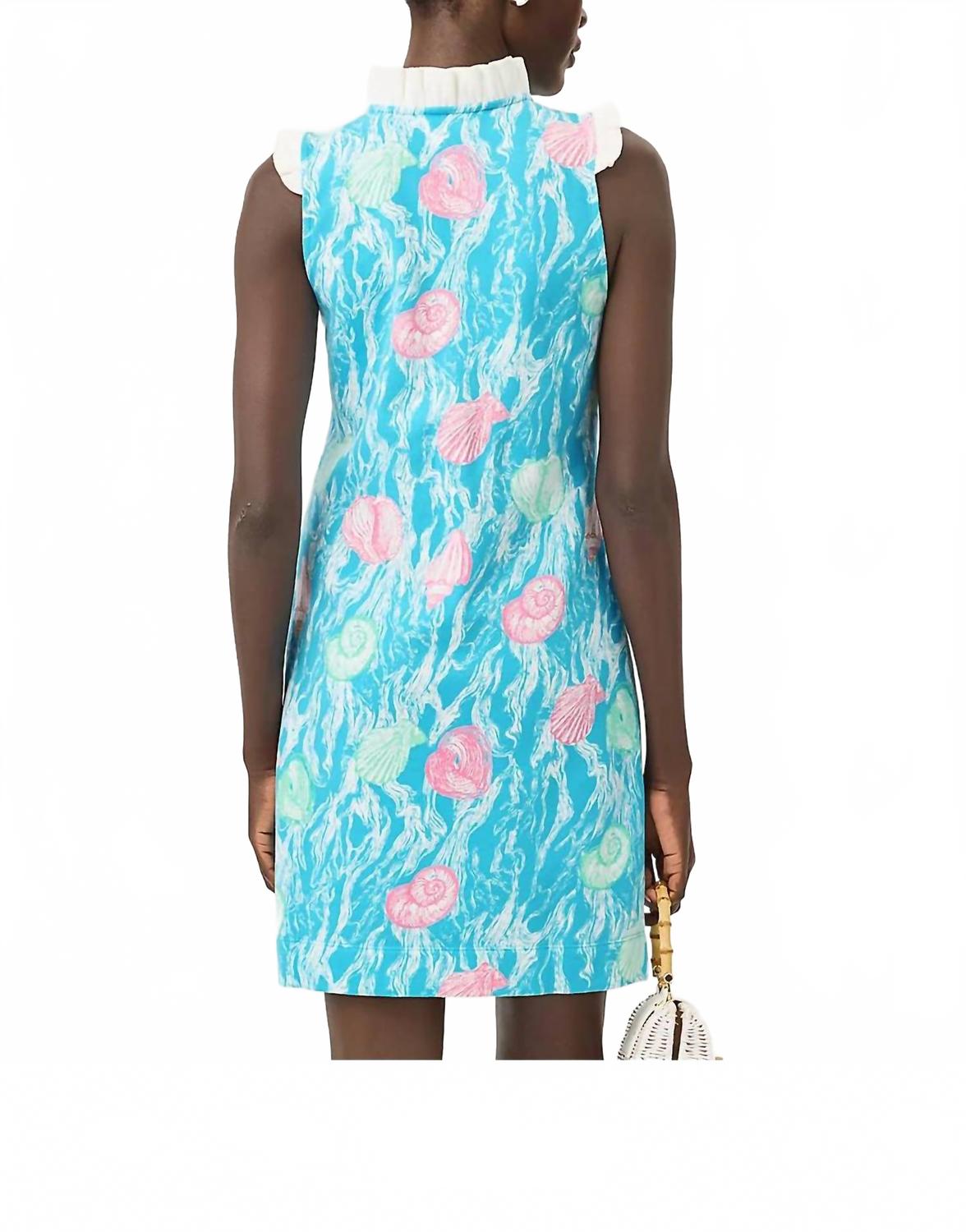Vestido sin mangas color azul