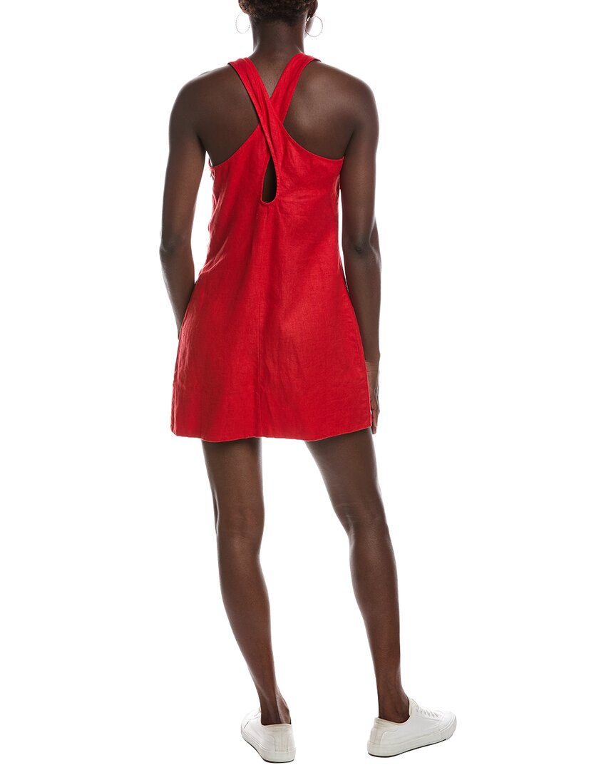 Vestido de lino corto