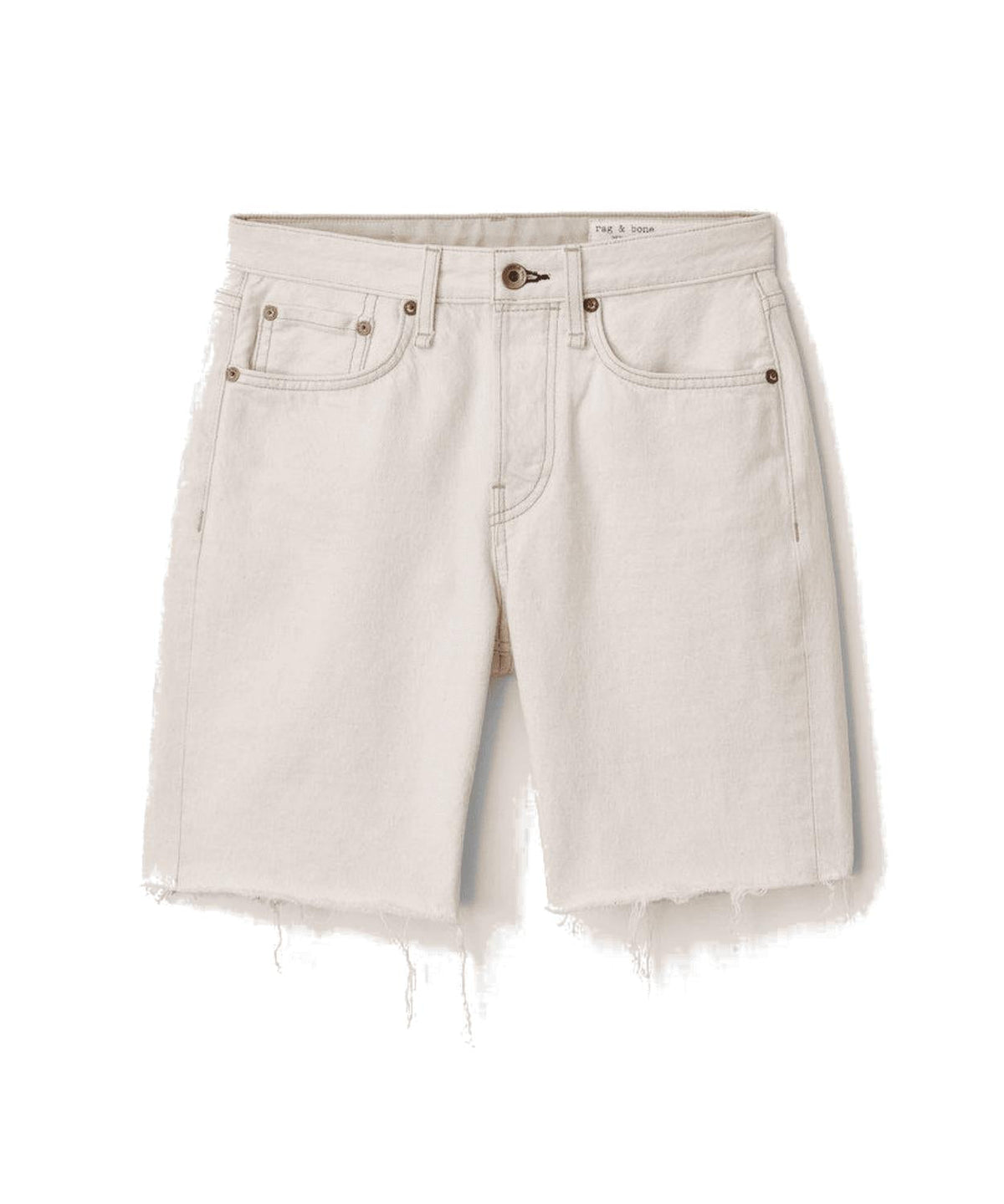 Short de tiro alto color beige