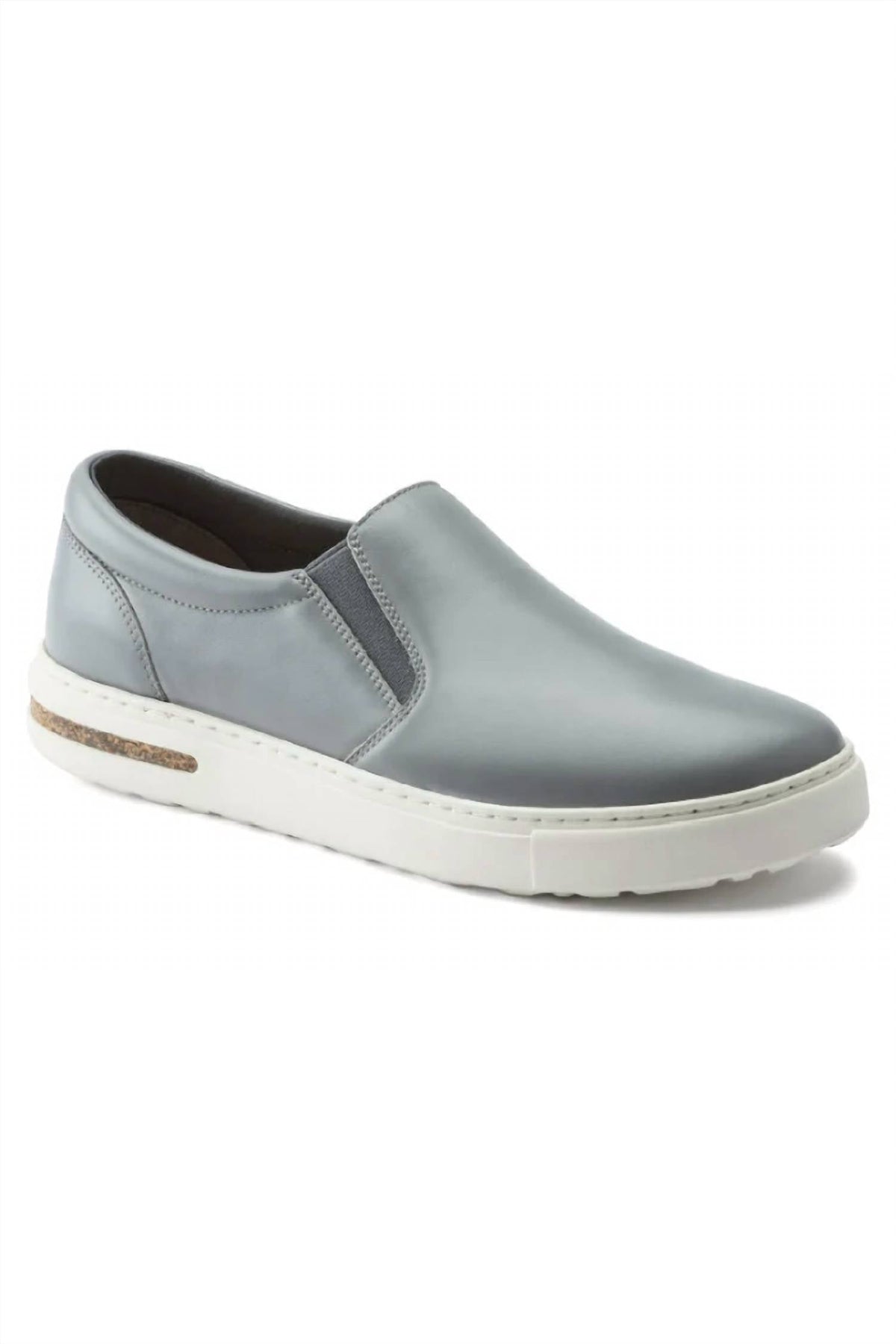 Zapatos de mujer de cuero color gris