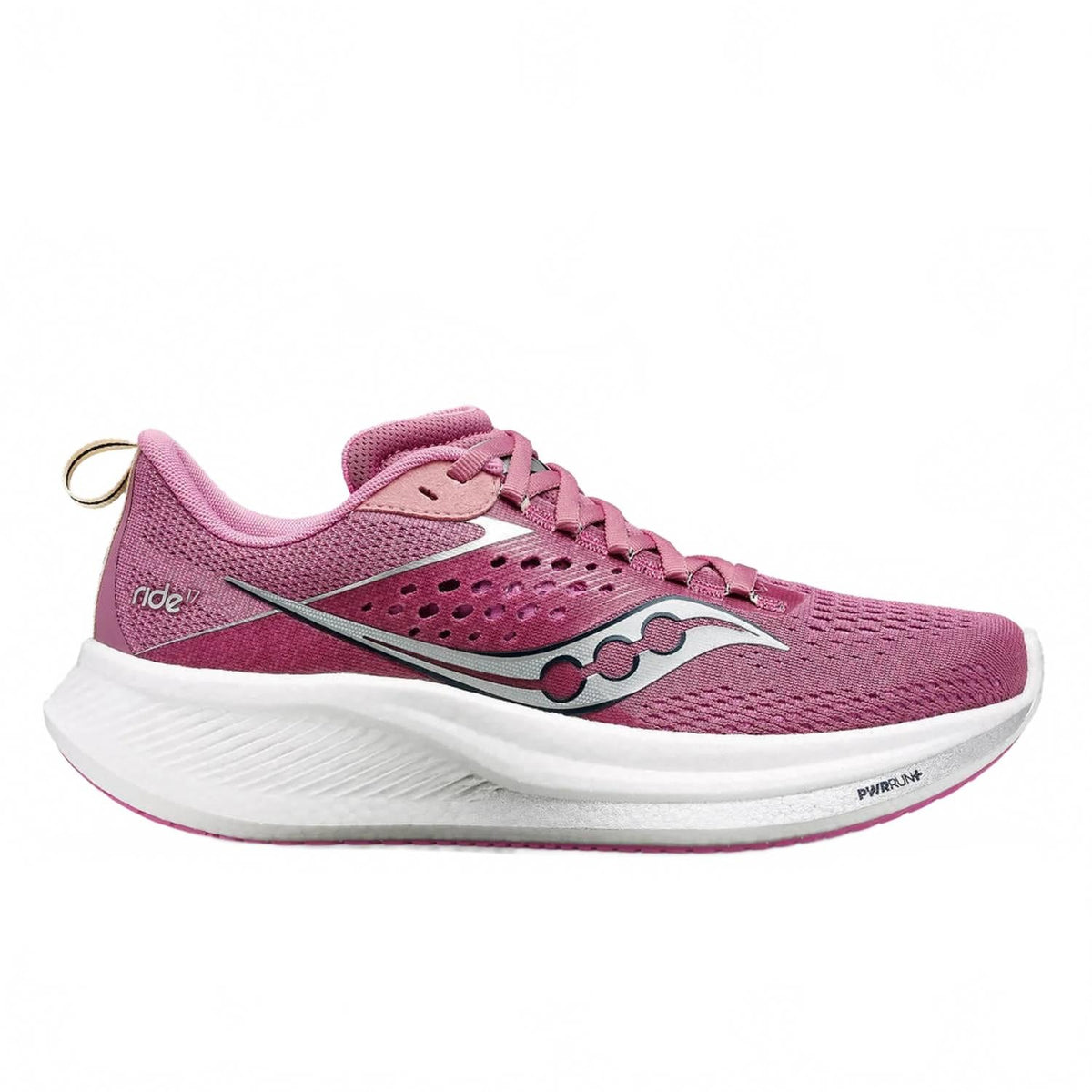 Tenis para correr de mujer color plateado