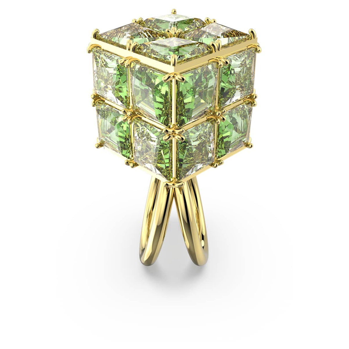 Anillo color verde y dorado