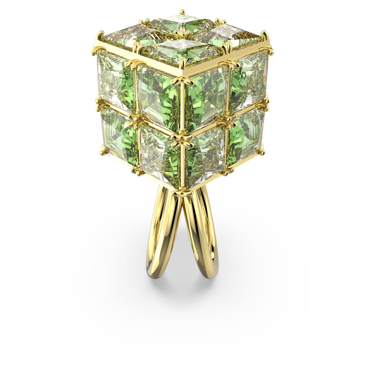 Anillo color verde y dorado