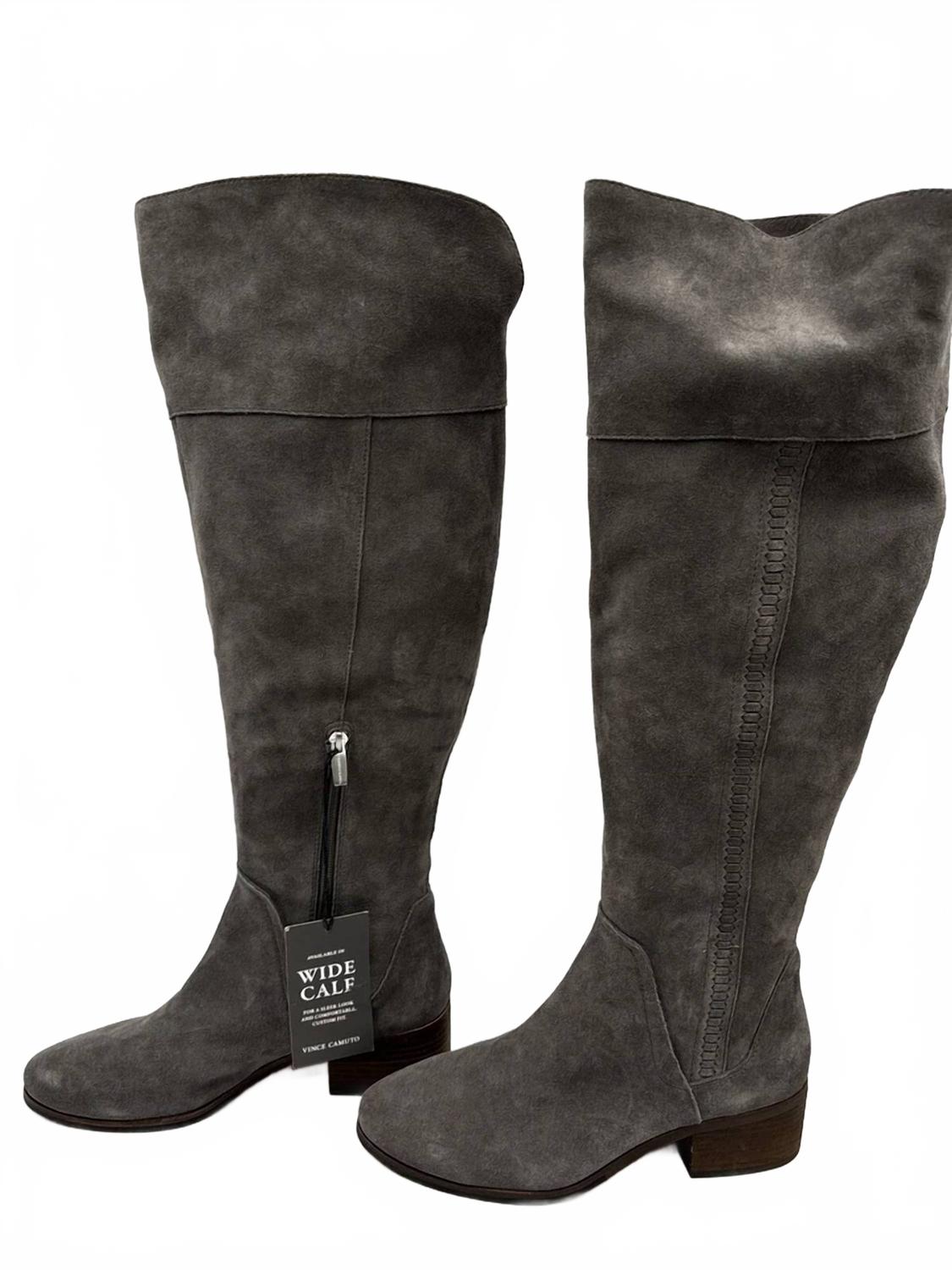 Botas de gamuza color gris