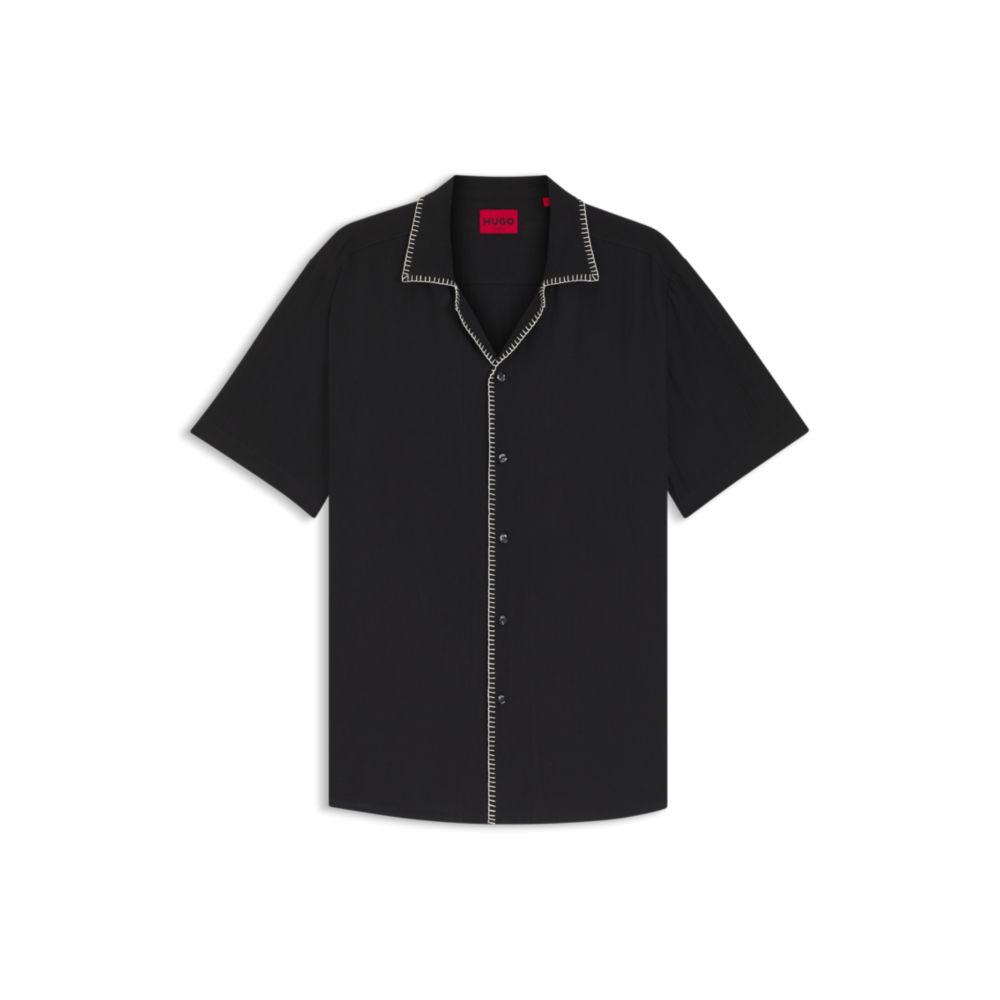 Camisa de algodón de corte amplio