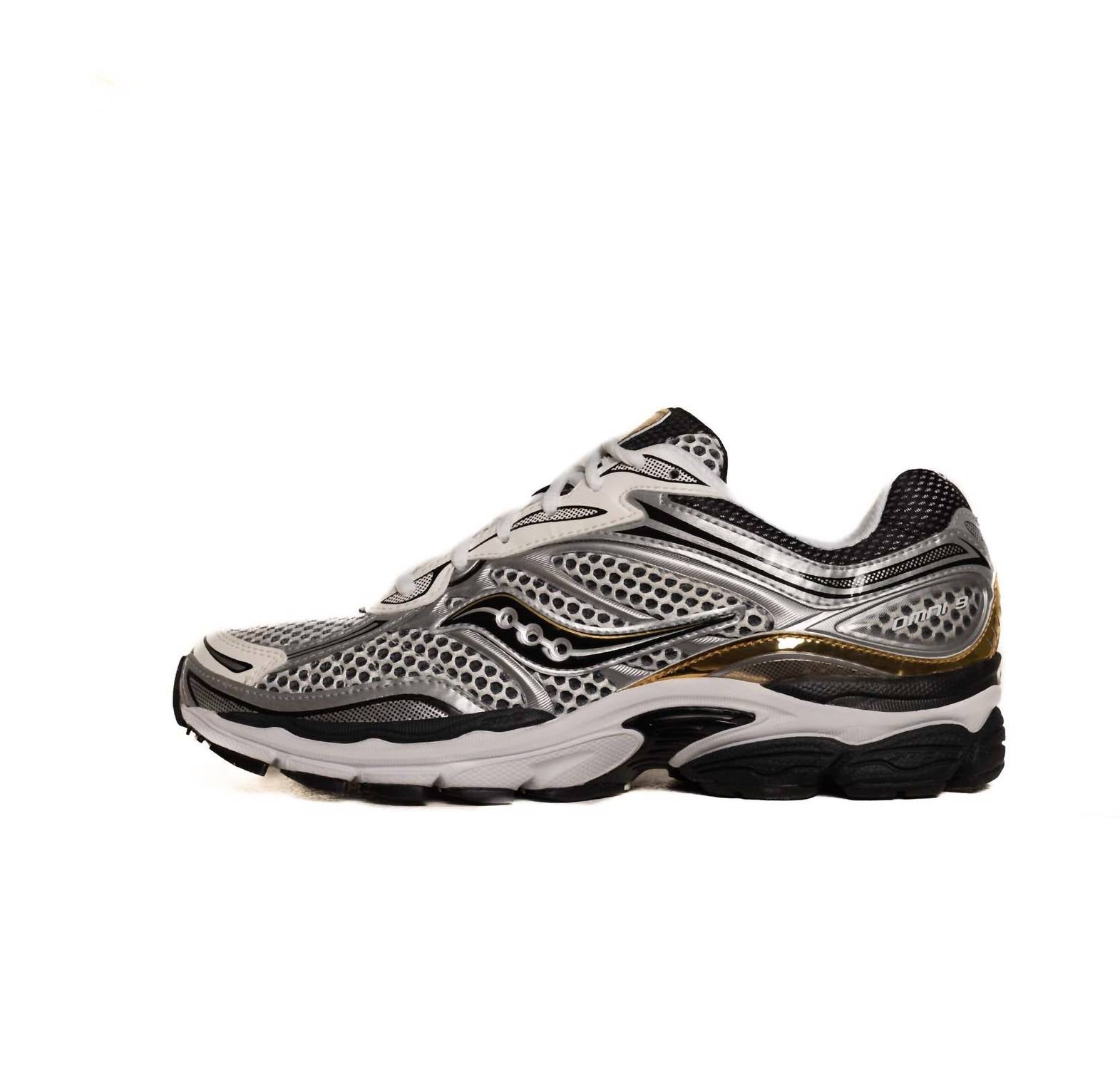 Tenis de hombre color plateado y dorado