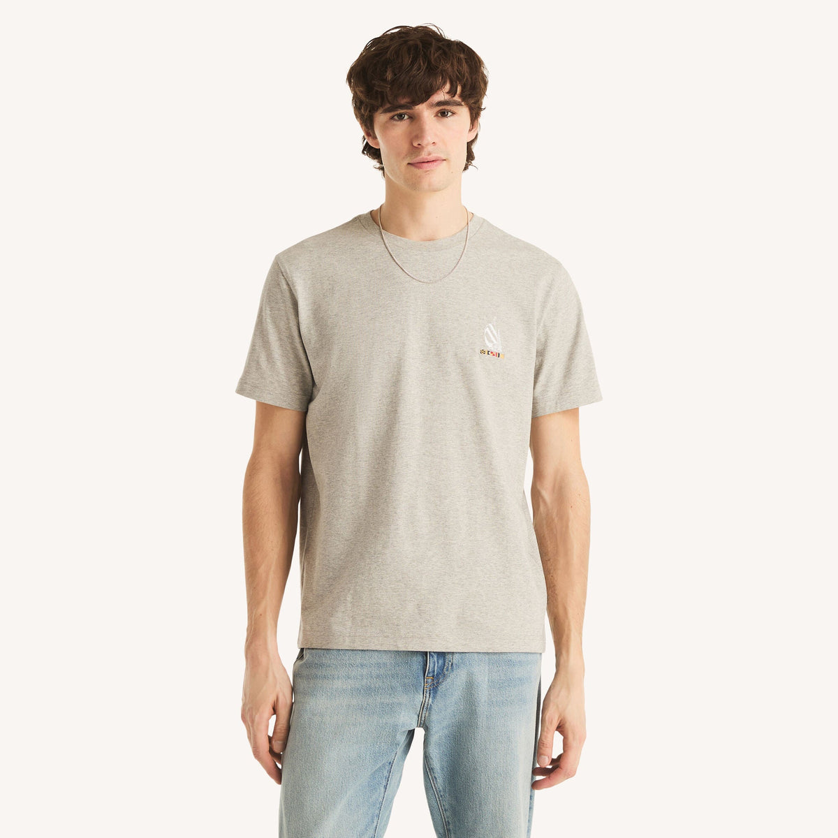 Camiseta de hombre con cuello redondo