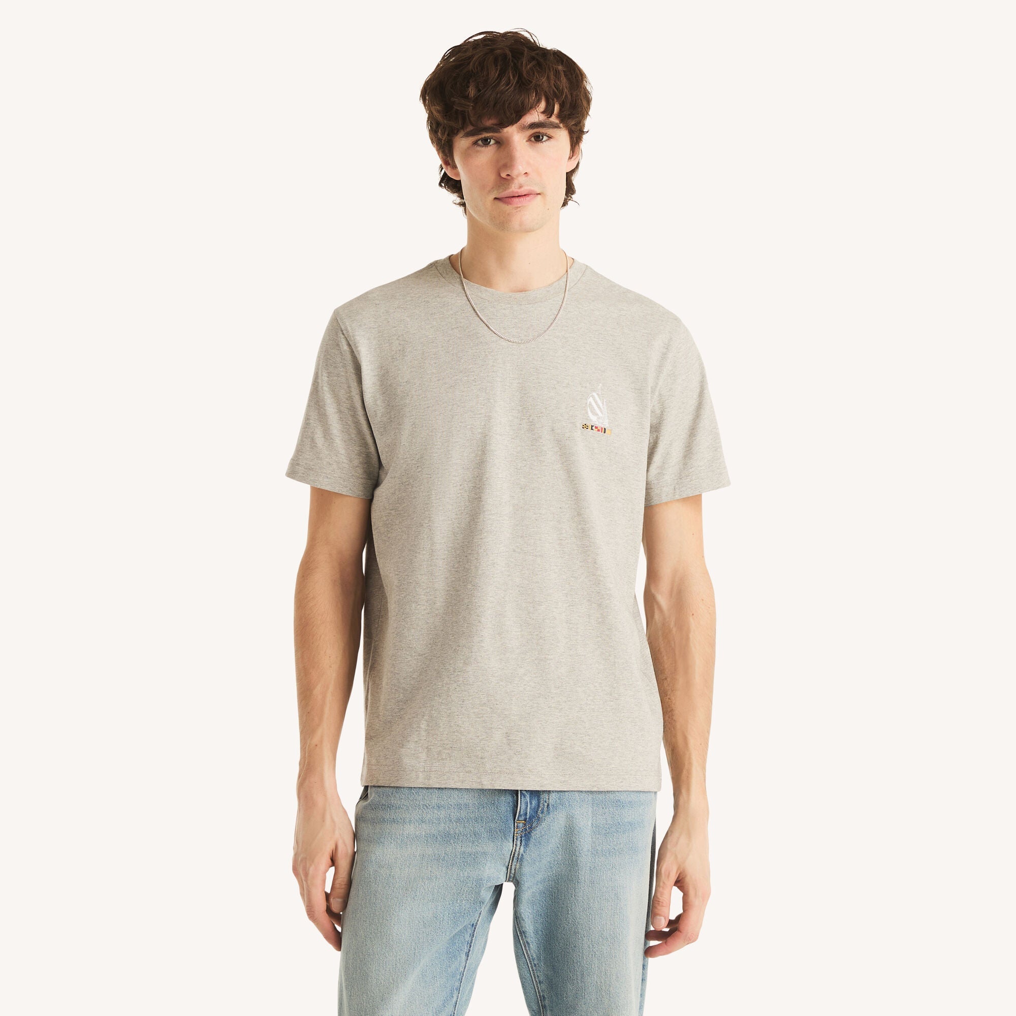Camiseta de hombre con cuello redondo