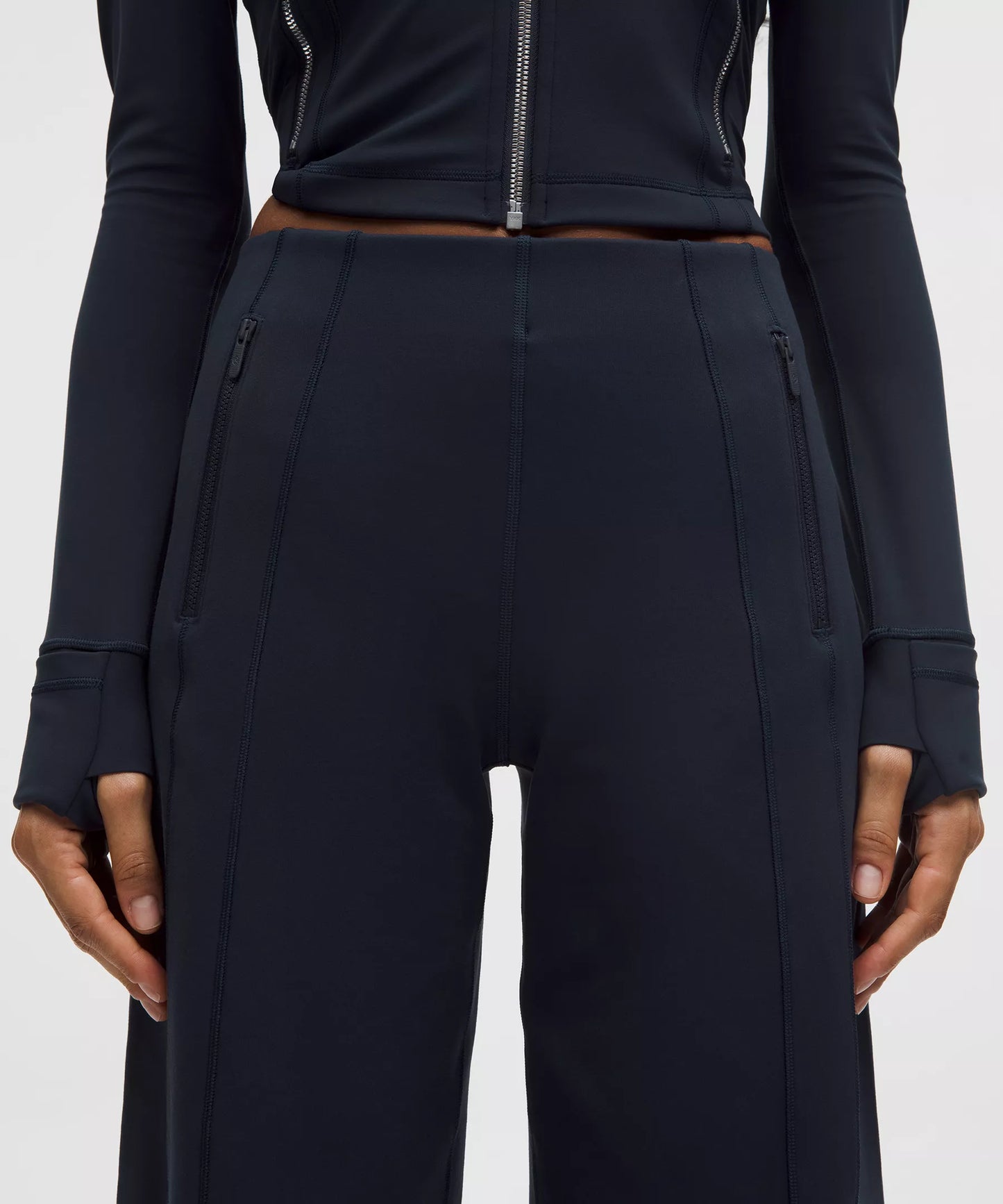 Pantalón de pierna ancha de tiro alto