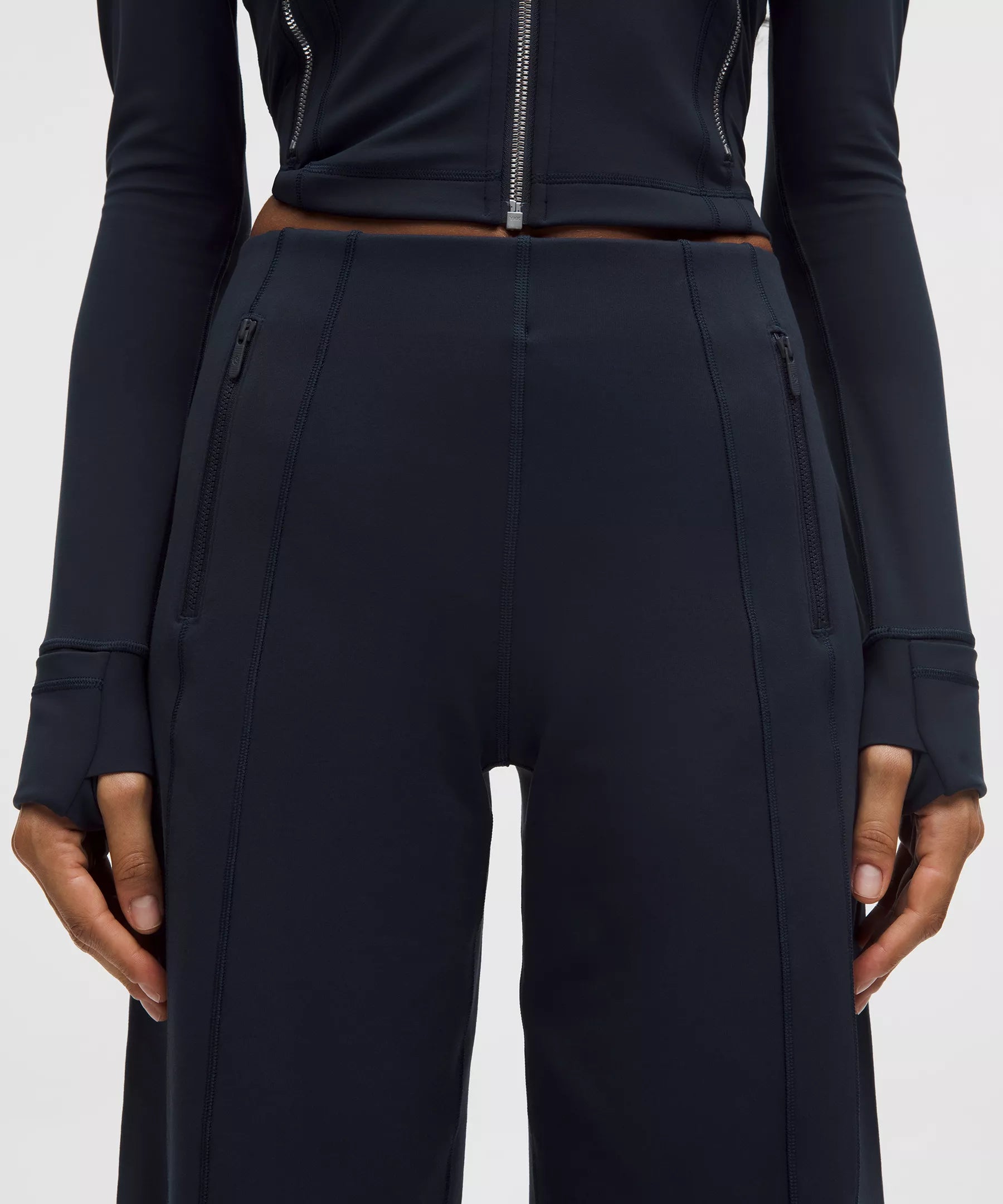 Pantalón de pierna ancha de tiro alto