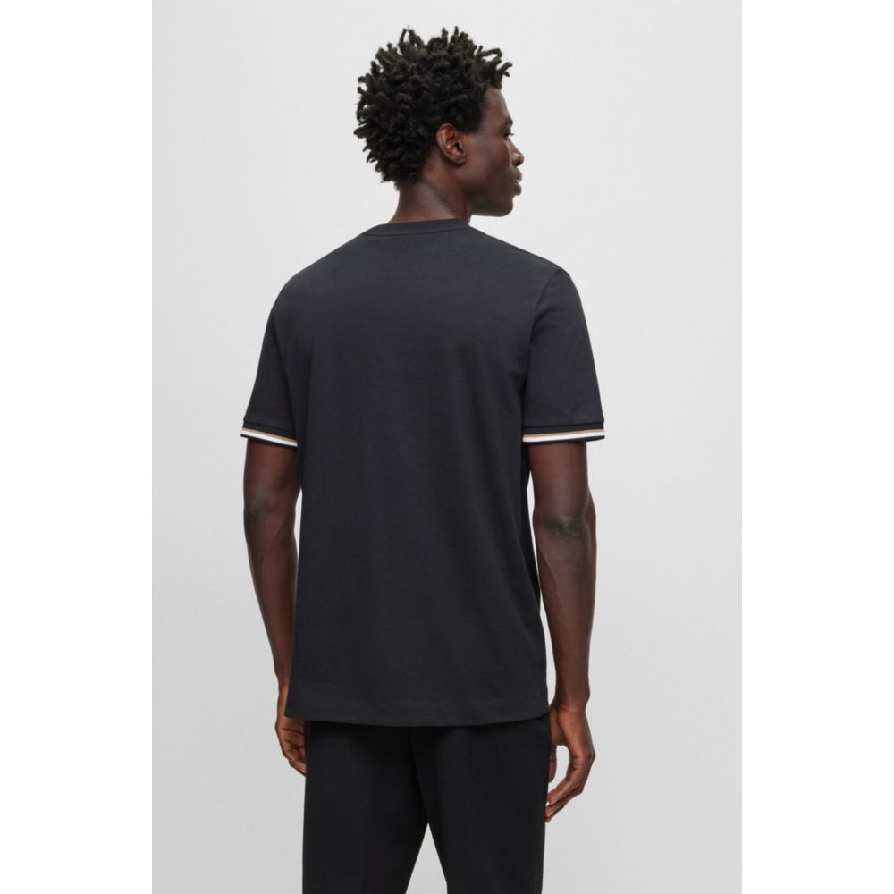 Camiseta de algodón a rayas