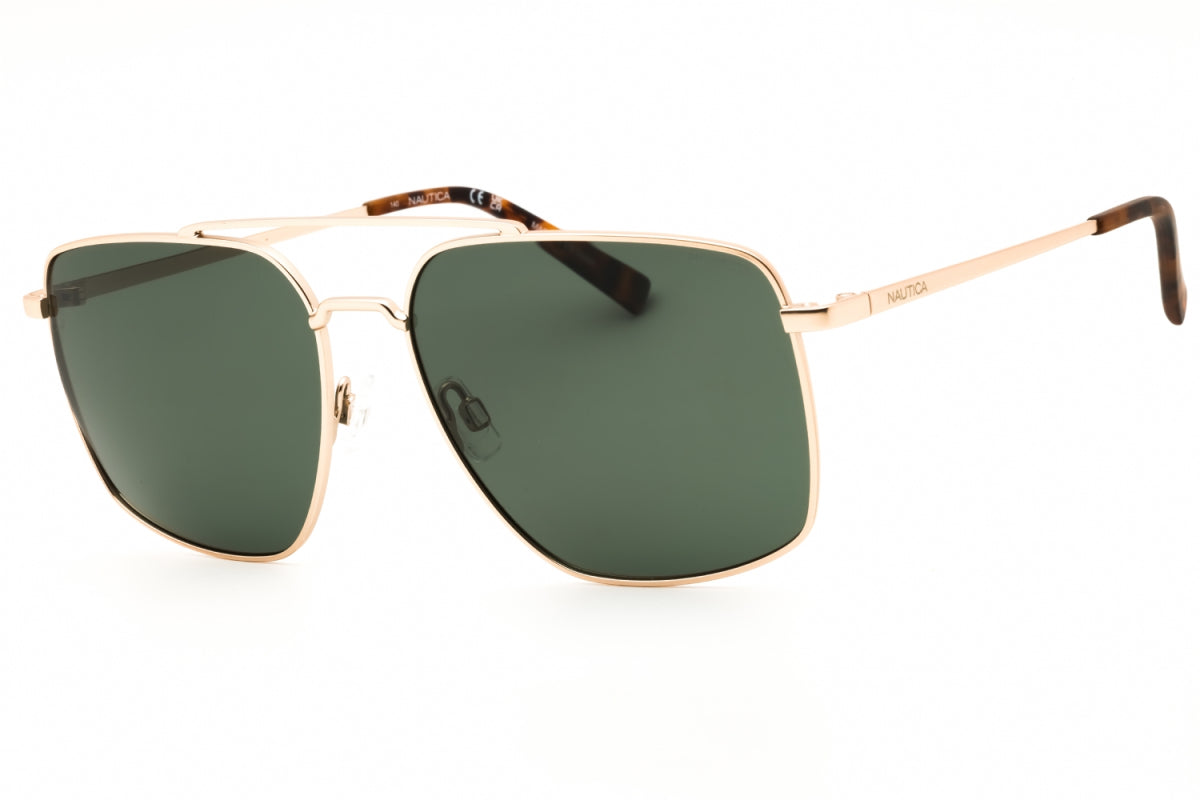 Gafas color verde y dorado