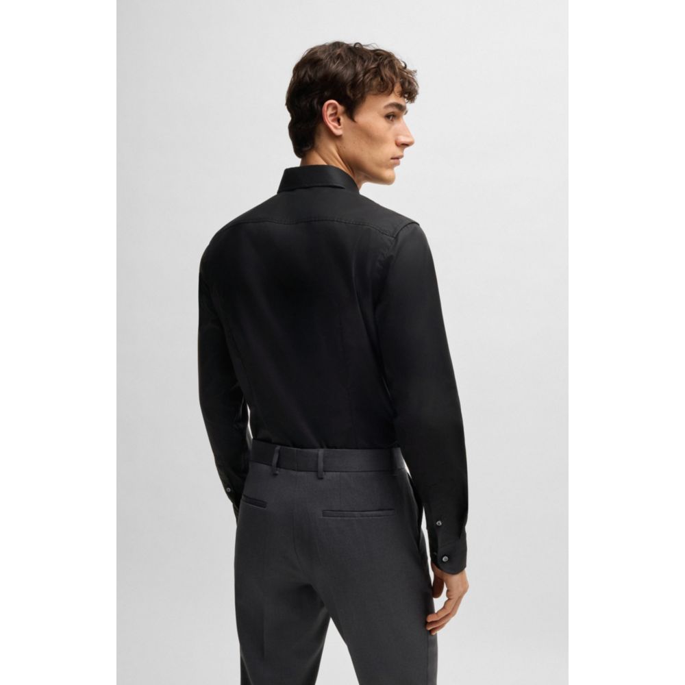 Camisa de algodón de corte ajustado