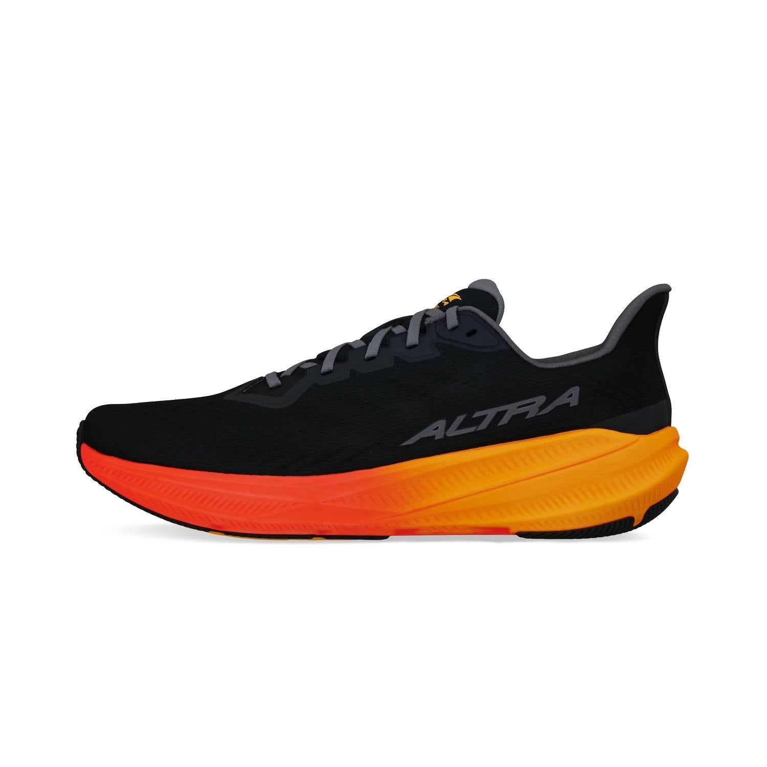 Tenis para correr de hombre color negro y naranja