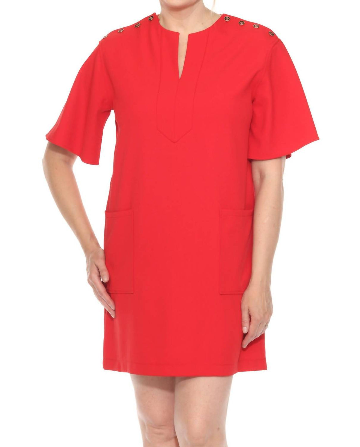 Vestido corto color rojo