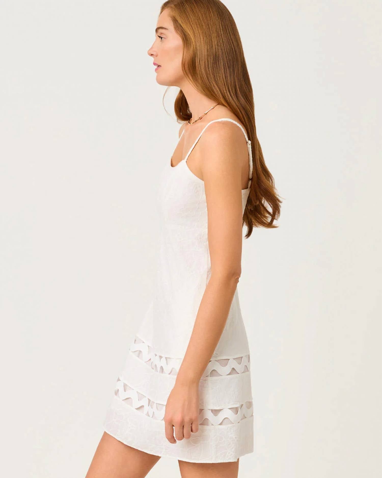 Vestido corto color blanco