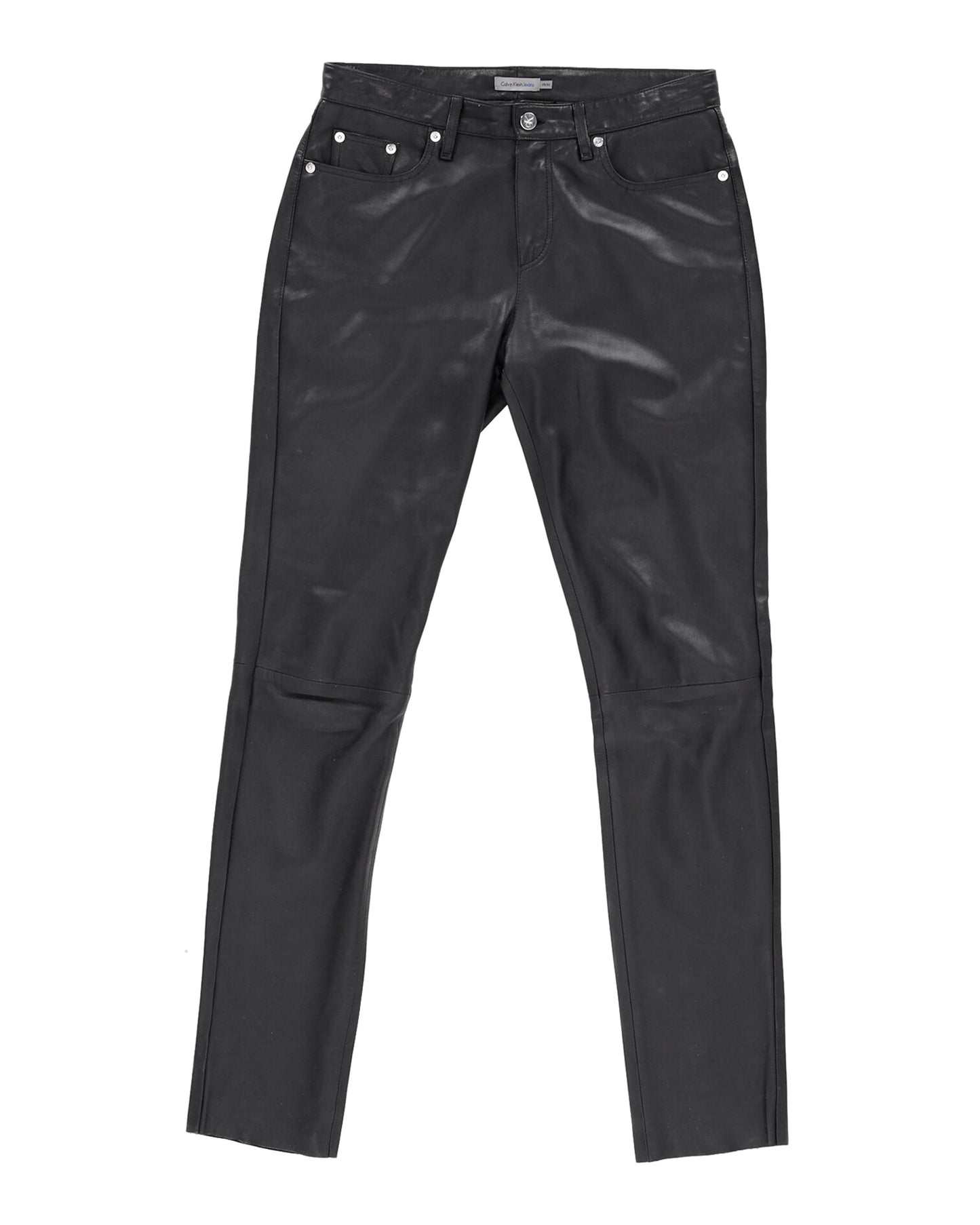 Jean de cuero color negro