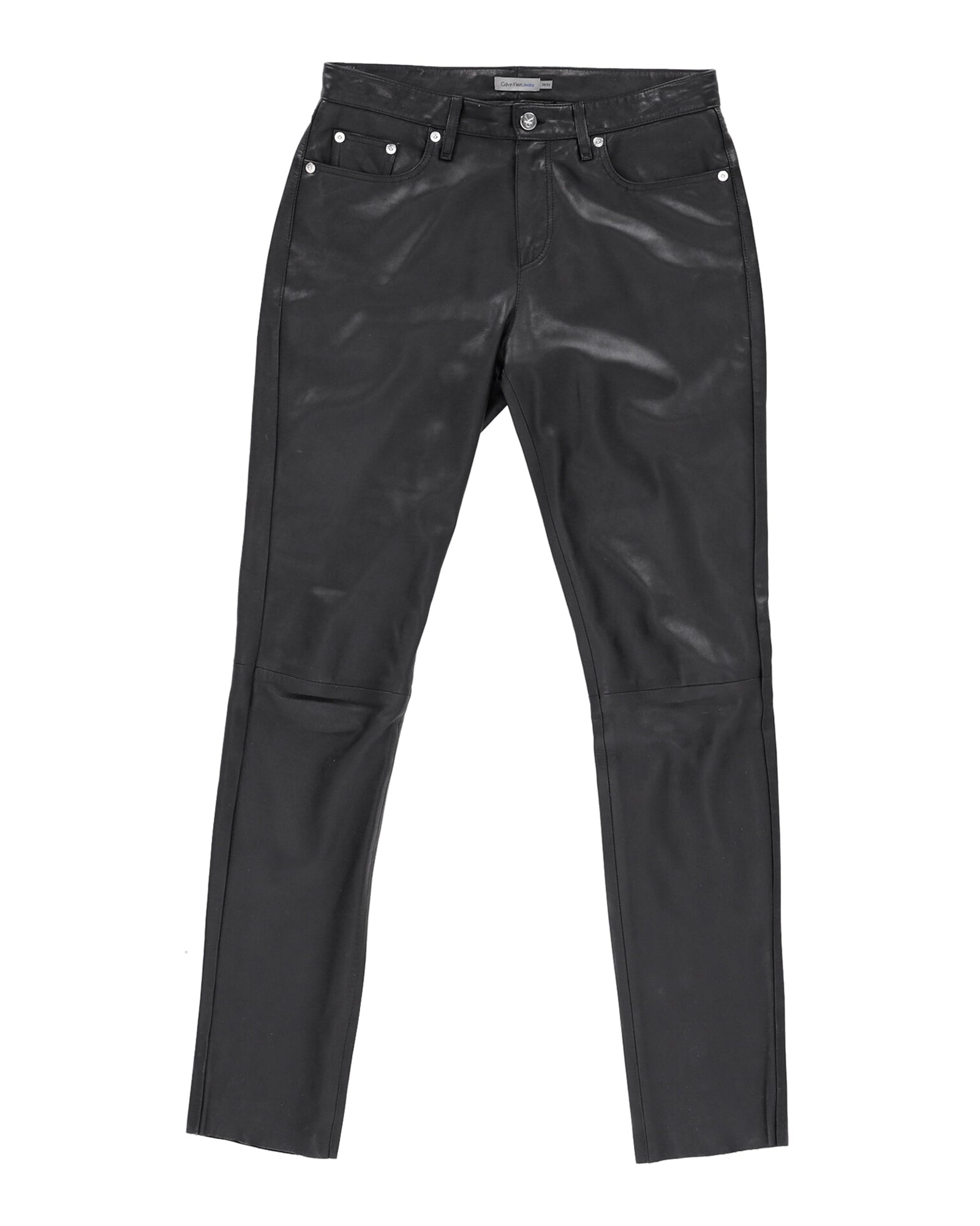 Jean de cuero color negro