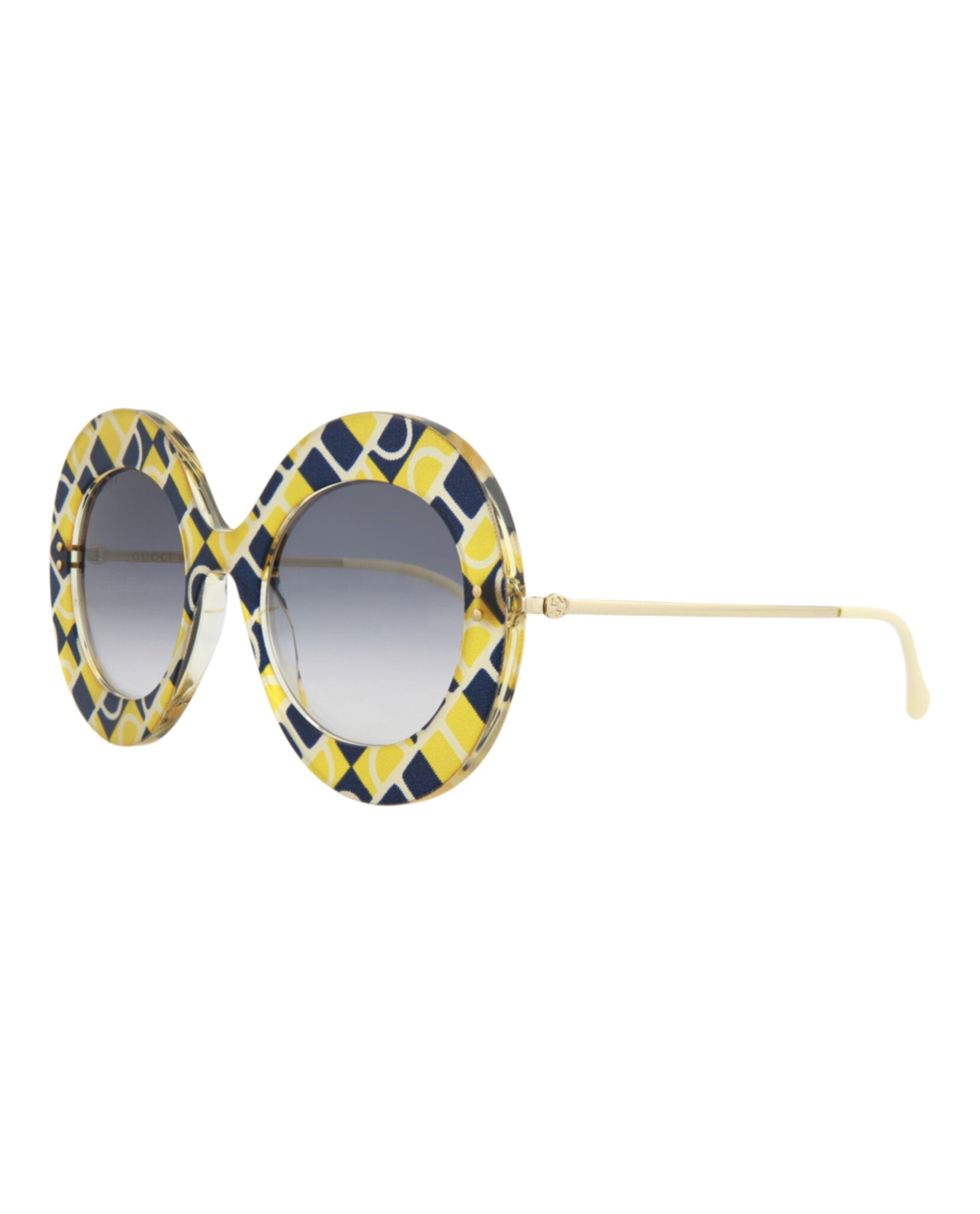 Gafas de sol de acetato de montura redonda