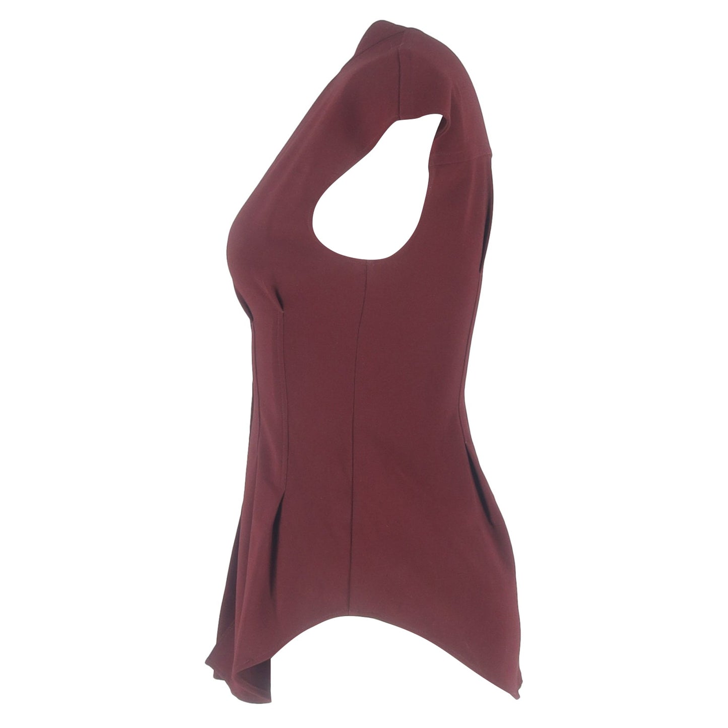 Blusa color vinotinto