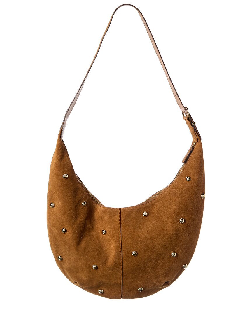 Bolso de hombro de gamuza