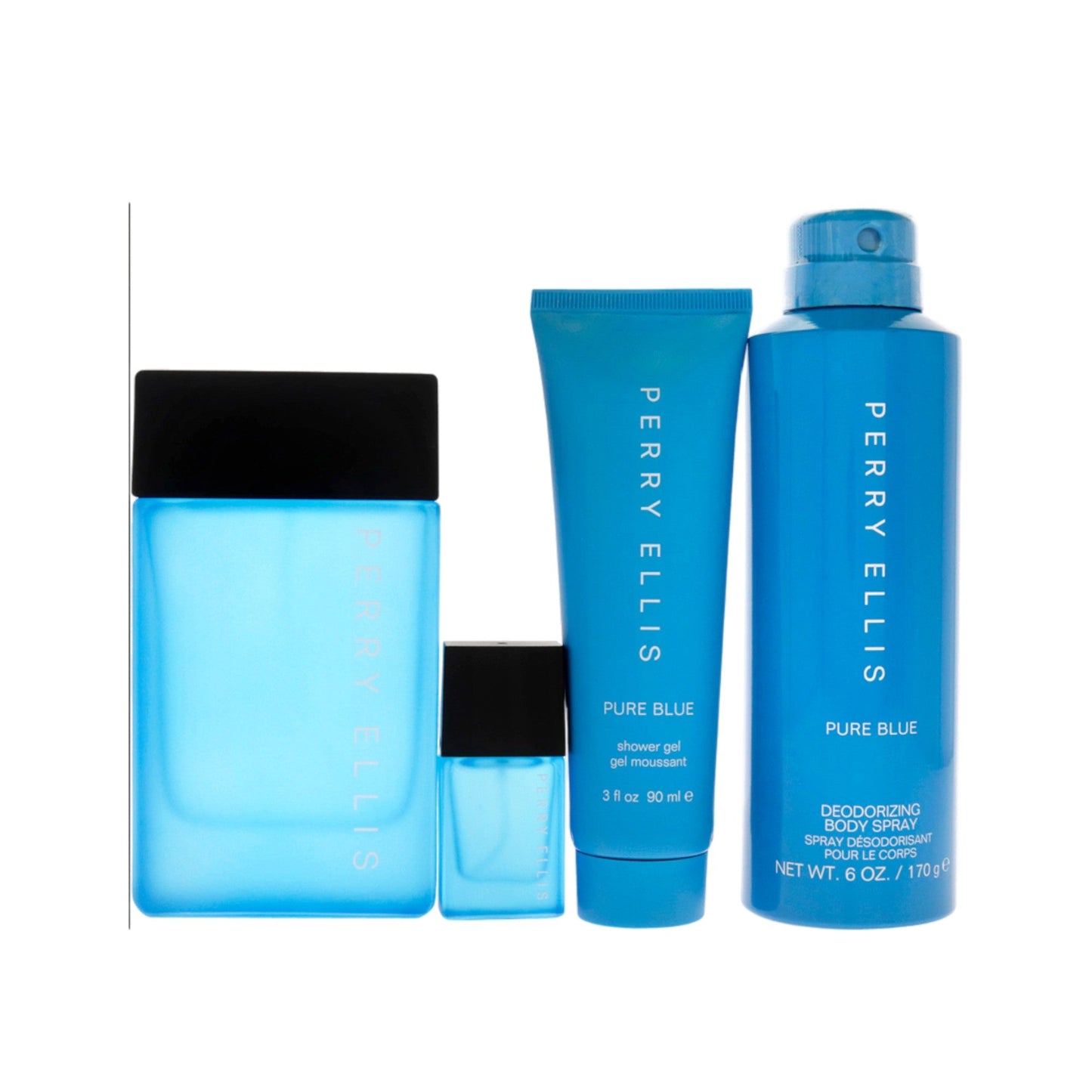 Gel de baño de hombre (4 unidades) 3,4 oz + 3 oz + 6 oz
