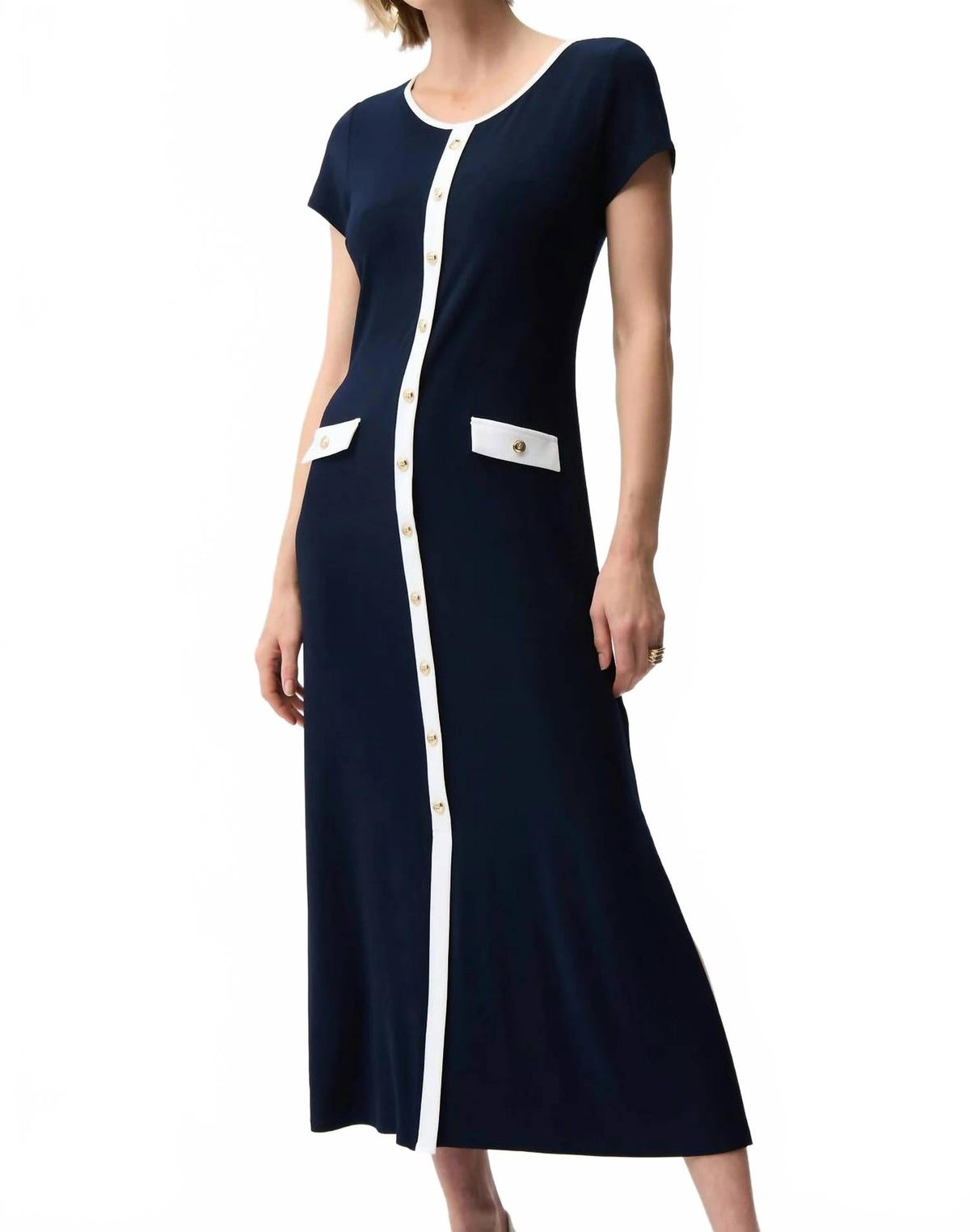 Vestido midi color azul