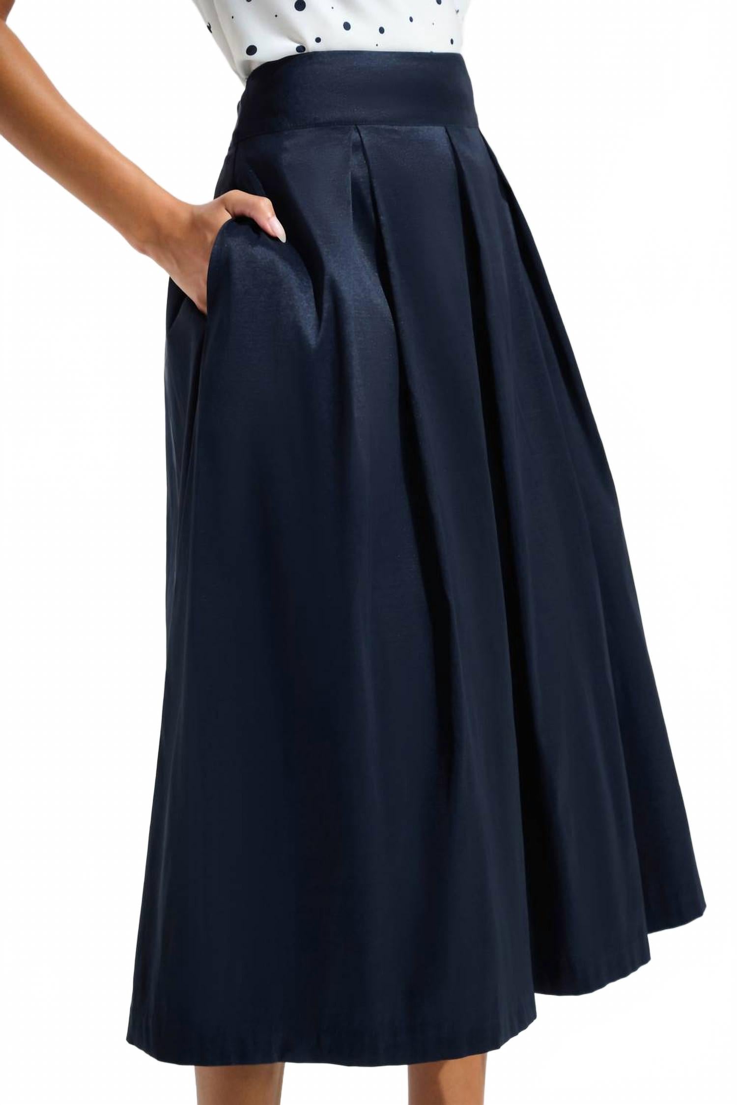 Falda color azul