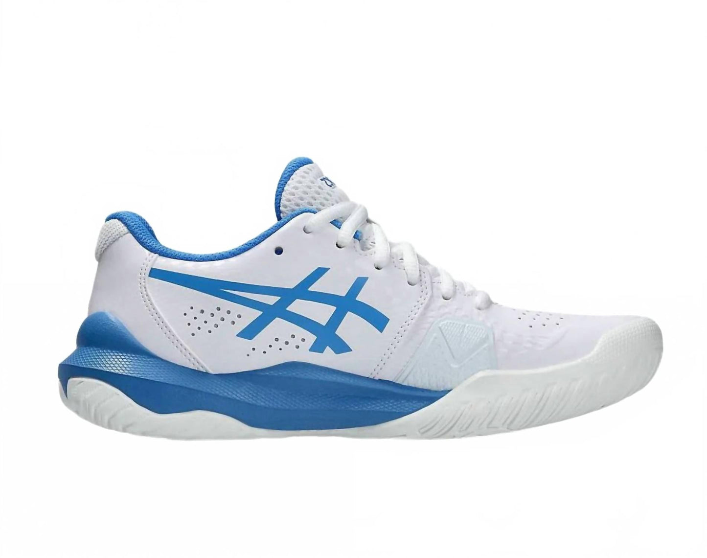 Zapatos de mujer color blanco y azul