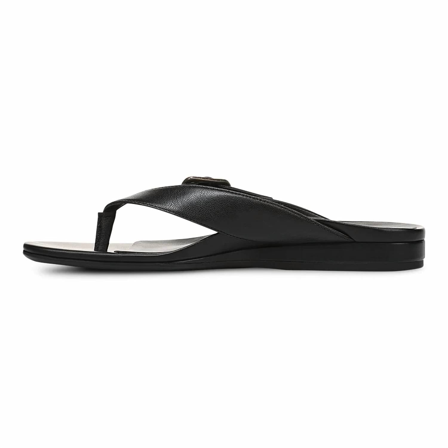 Sandalias de mujer de cuero color negro