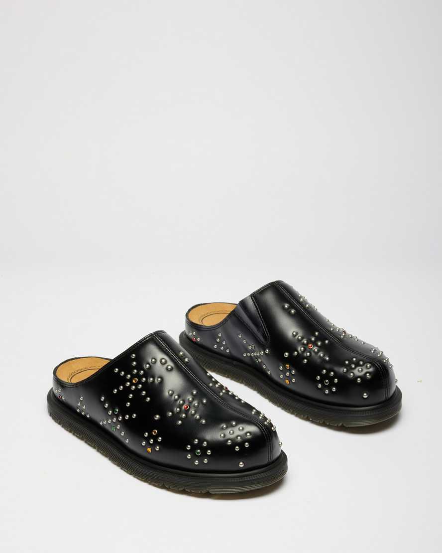 Zapatos destalonados de cuero
