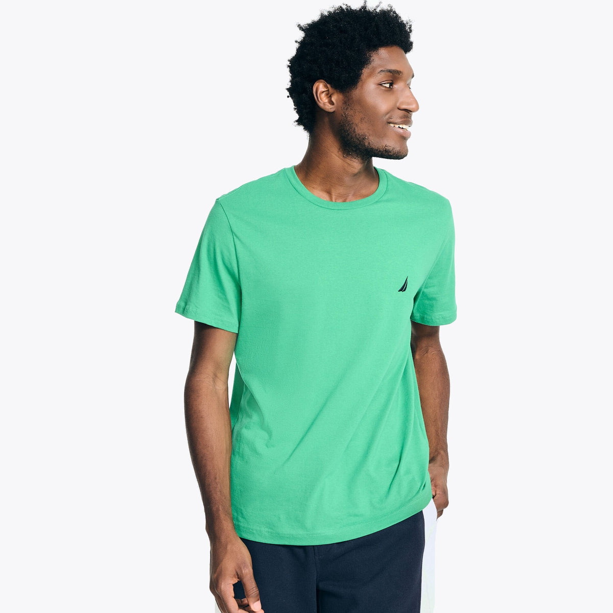 Camiseta de hombre con cuello redondo