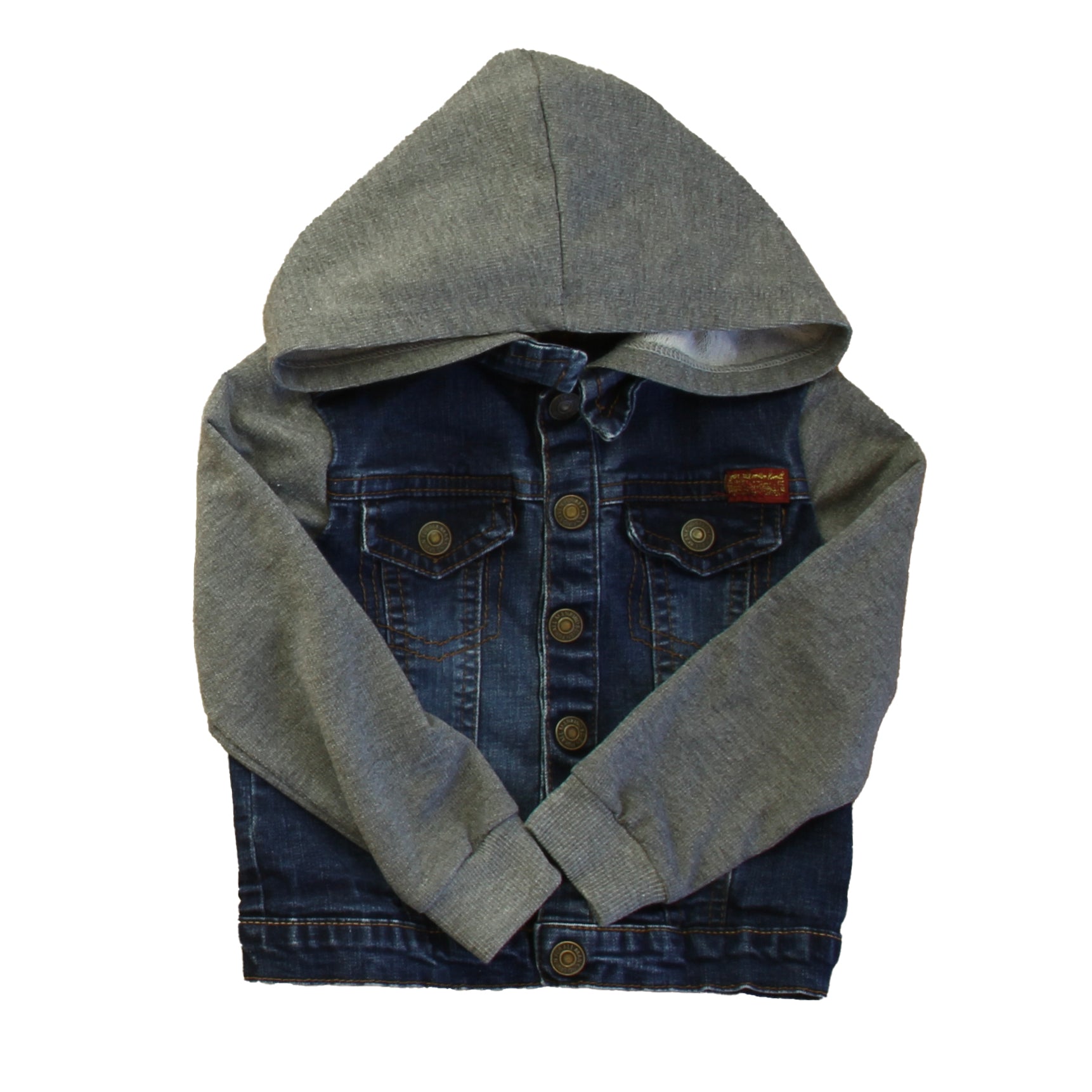 Chaqueta unisex color azul y gris