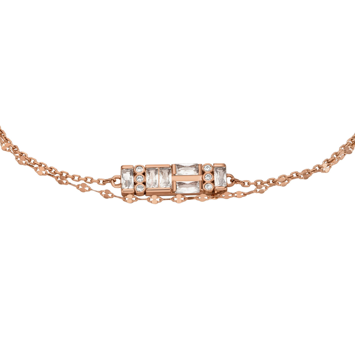 Pulsera de mujer color oro rosa