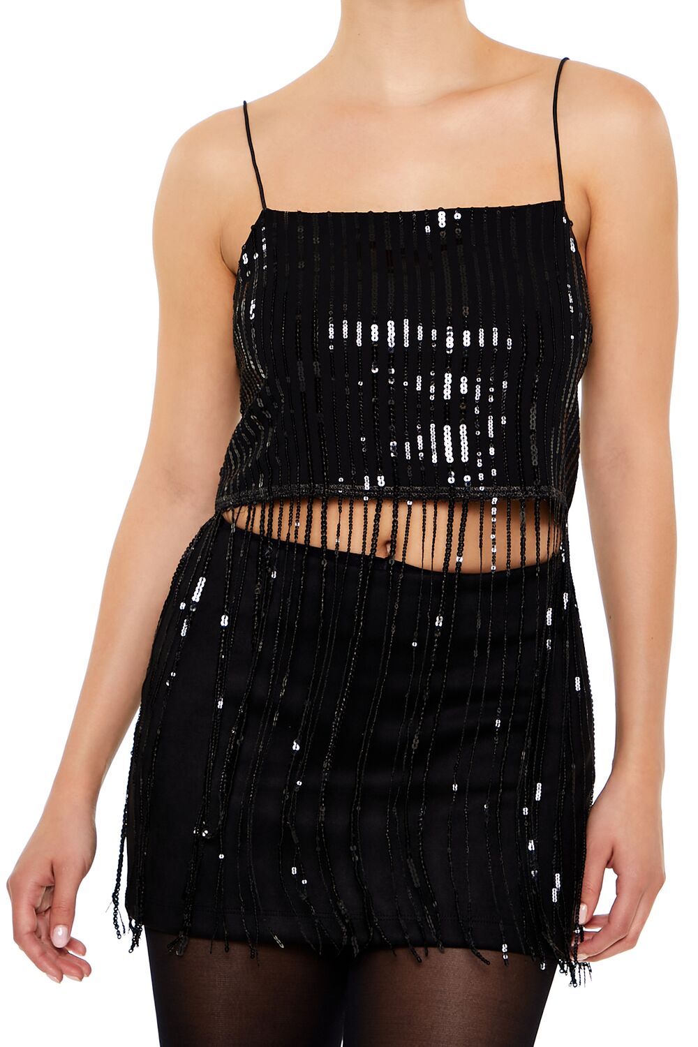 Camiseta sin mangas con lentejuelas