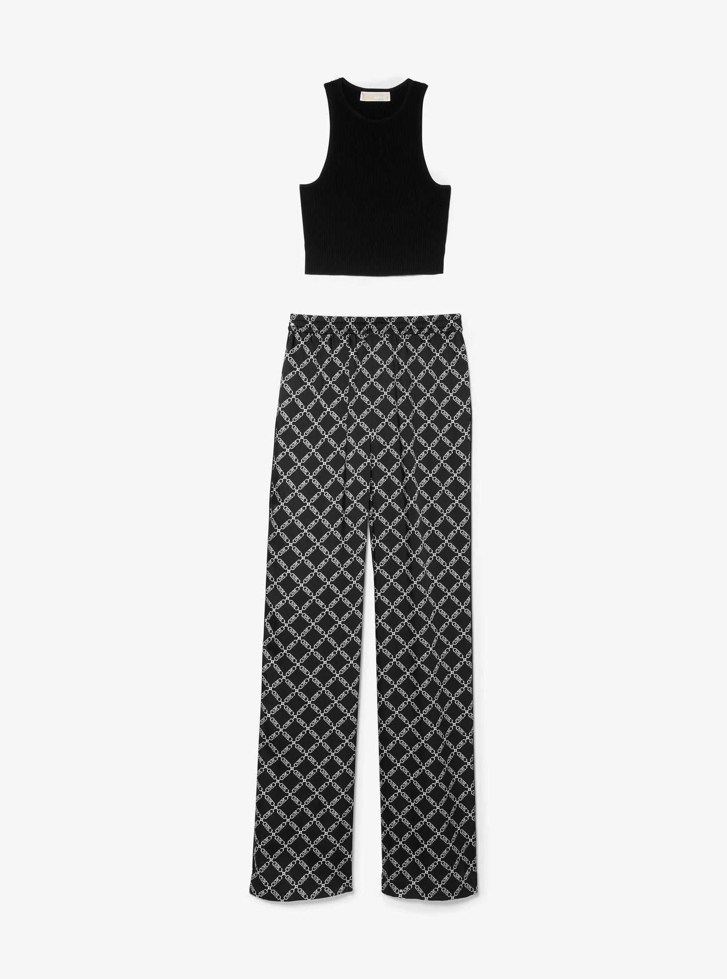 Camiseta sin mangas con tejido acanalado