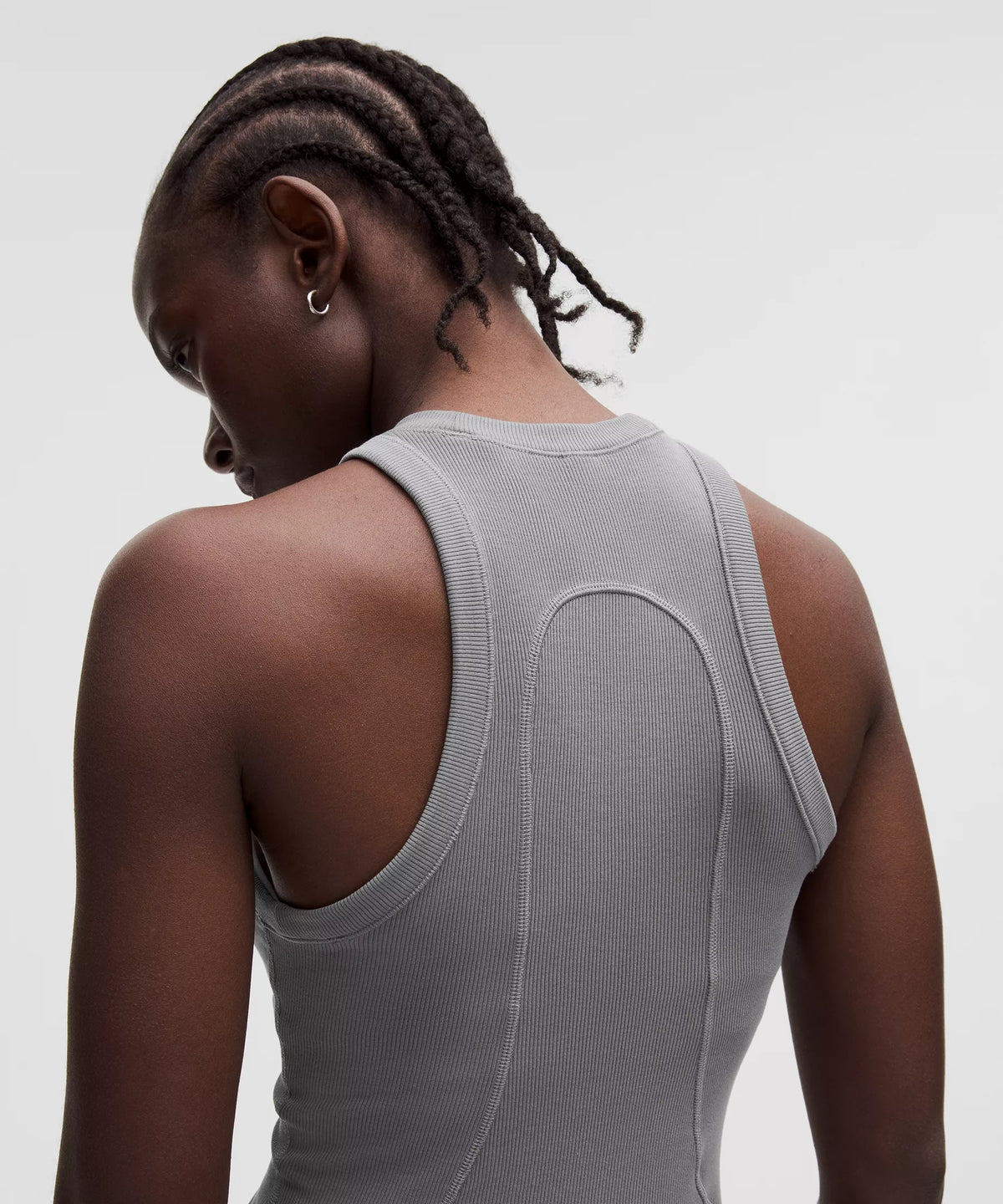 Camiseta sin mangas con tejido acanalado