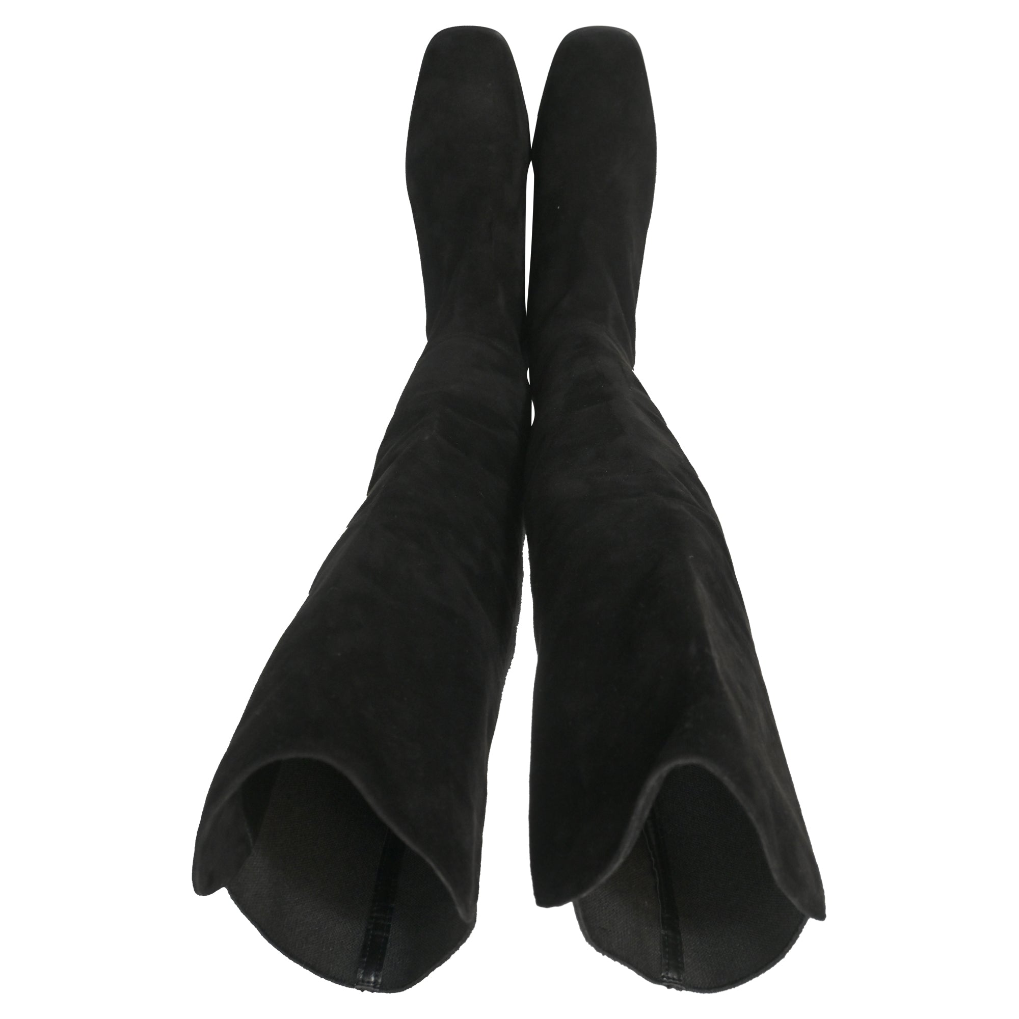 Botas de gamuza color negro
