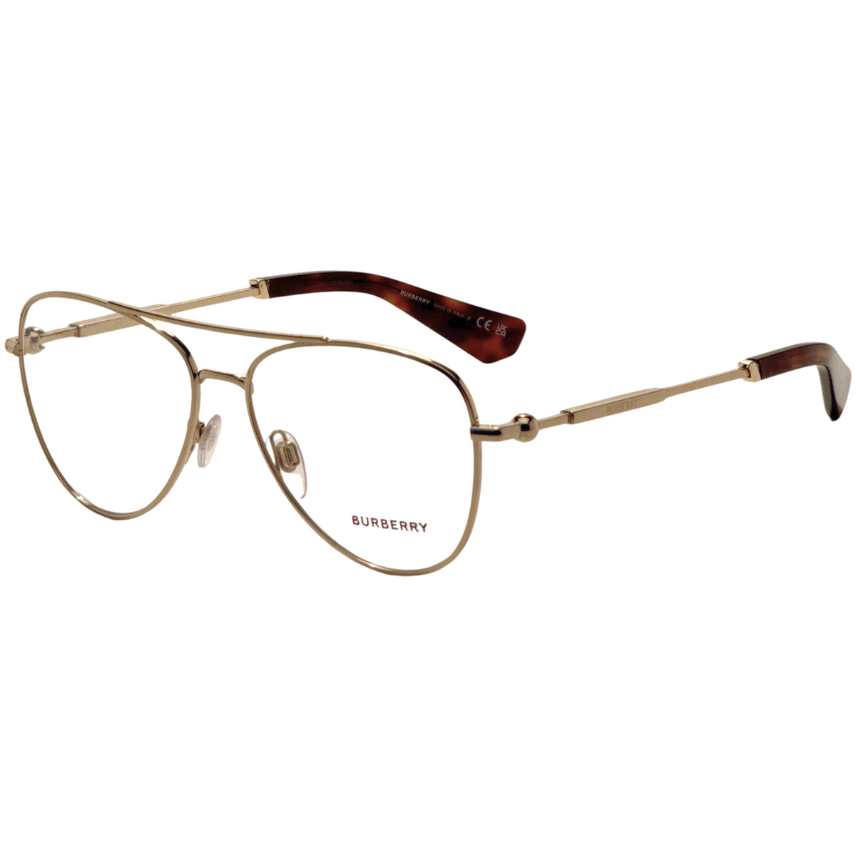 Montura para gafas de hombre 55 mm color dorado