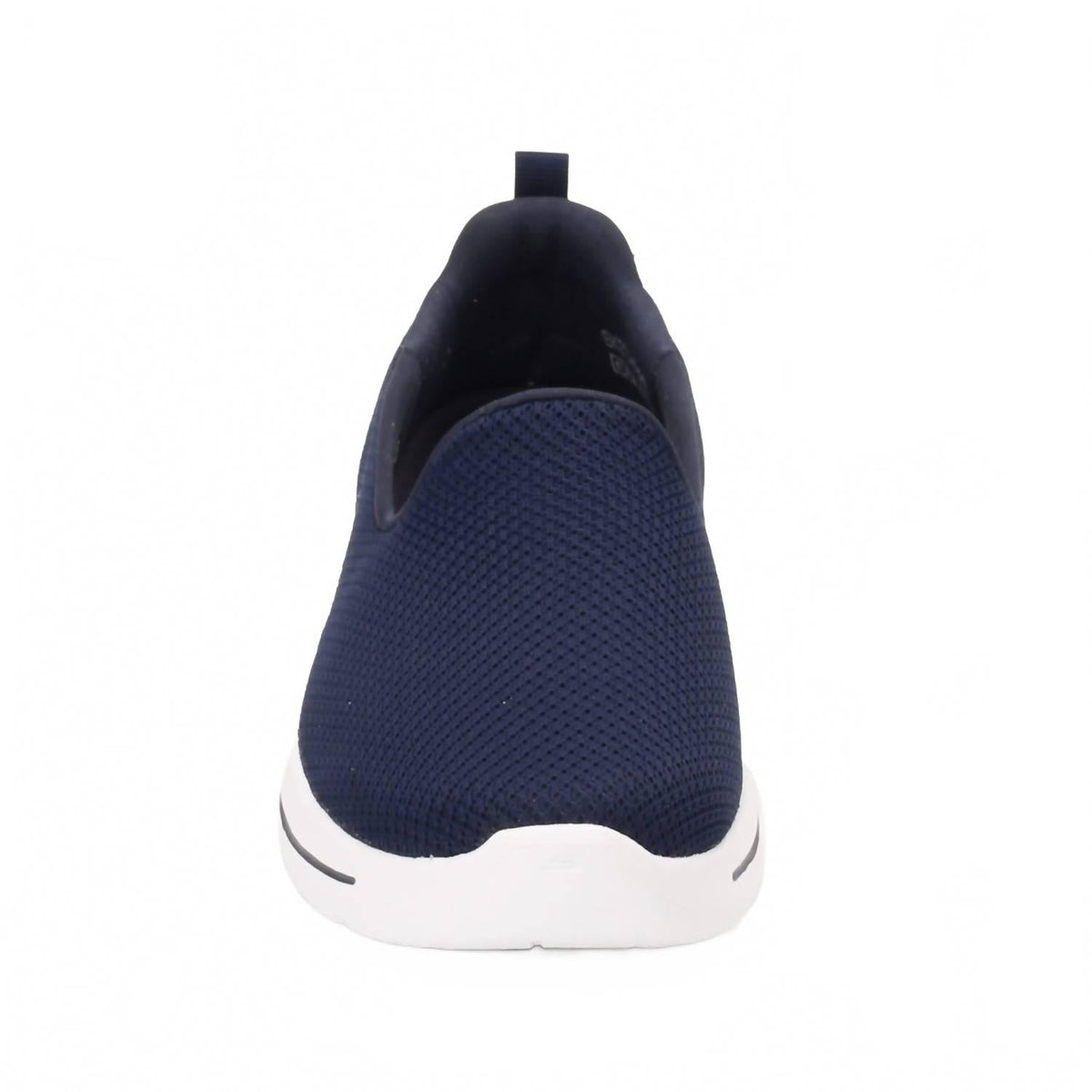 Tenis de mujer sin cordones color azul marino y blanco