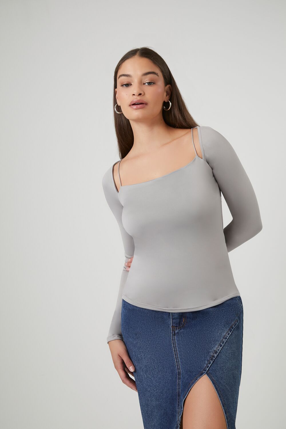 Camiseta sin mangas de manga larga