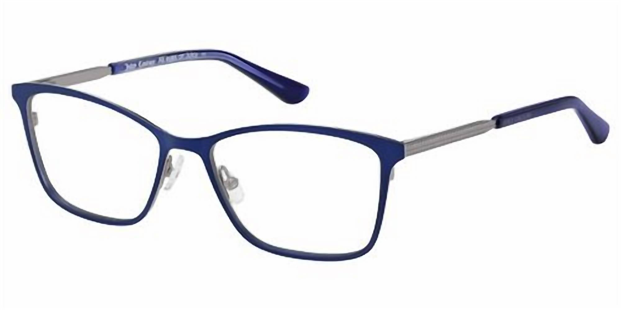 Montura para gafas de mujer color azul y plateado